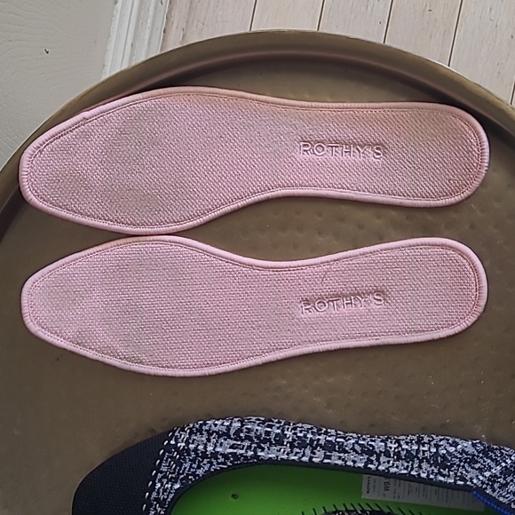 Rothy's The Square Shoe Flats Midnight Tweed Black Blue Sz 9.5 - Picture 7 of 8